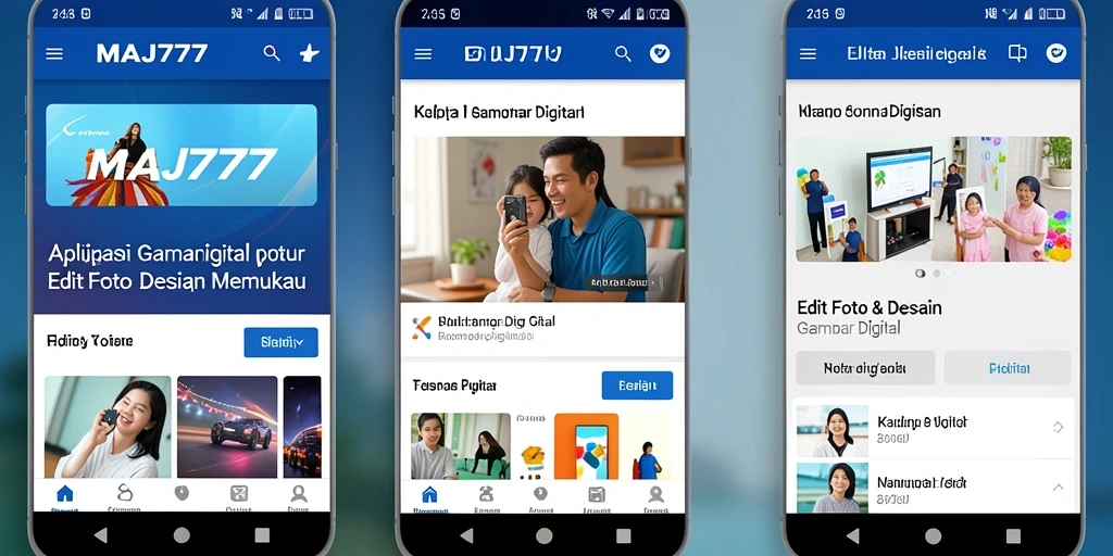 Tampilan antarmuka MAJ777 yang modern untuk pengeditan gambar digital.
