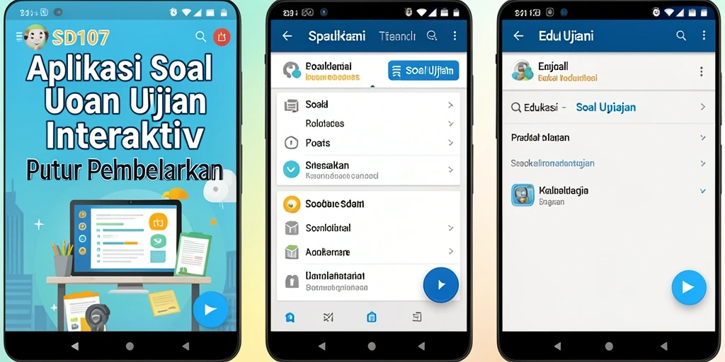 Tampilan antarmuka SD107 yang sederhana dan menarik.
